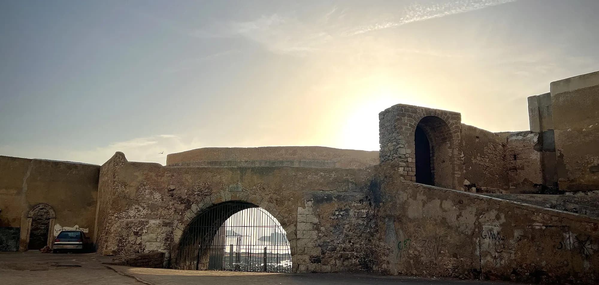 La cité portugaise d'El Jadida au coucher du soleil